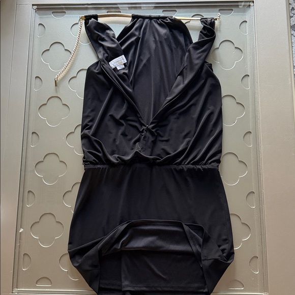 JESSICA SIMPSON Halter Blouson Mini Dress Black Size 4 Women’s Small - Picture 14 of 16